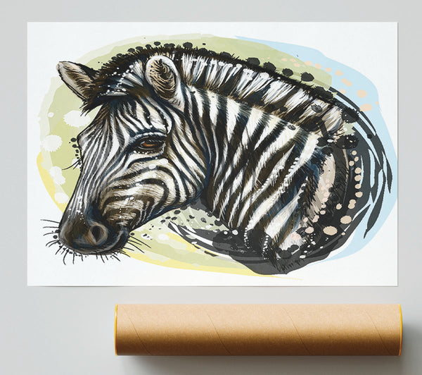 Watercolour Zebra Look