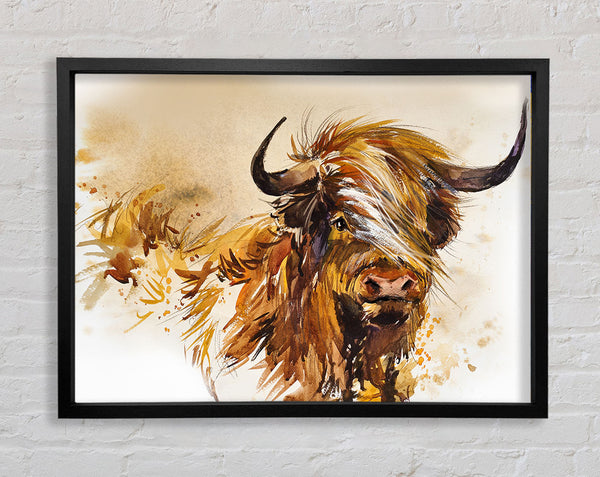 The Orange Highland Cow