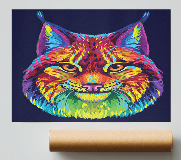 Vibrant Lynx Cat