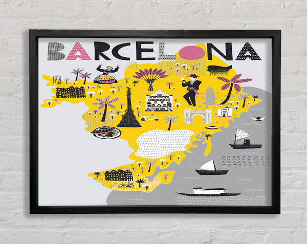 The Little Map Of Barcelona