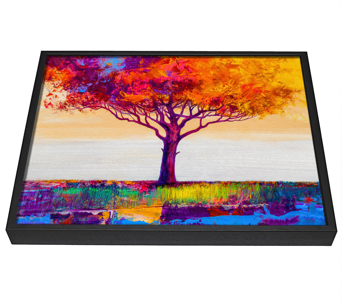 A picture of a The Orange Tree Paradise framed canvas print sold by Wallart-Direct.co.uk