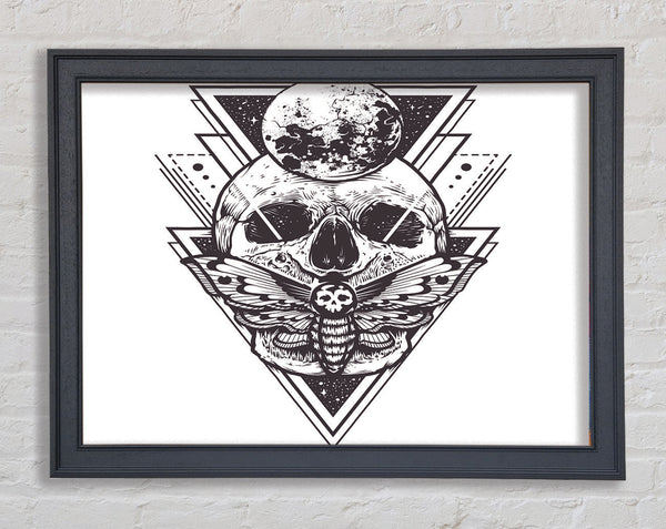 Death Moth Skull Triangles