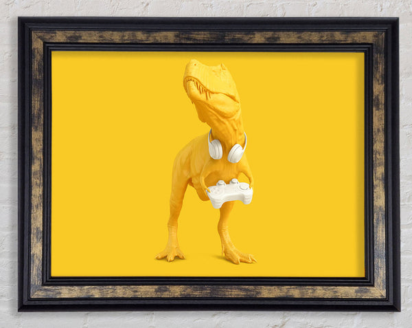 Yellow Dinosaur Gamer