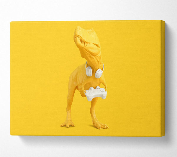 Yellow Dinosaur Gamer