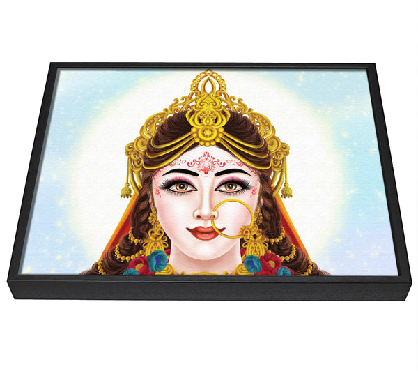 A picture of a Indian Princess framed canvas print sold by Wallart-Direct.co.uk