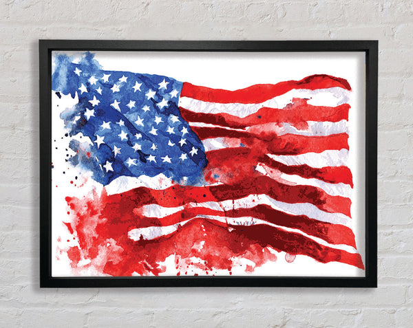 The Ink Splatter American Flag