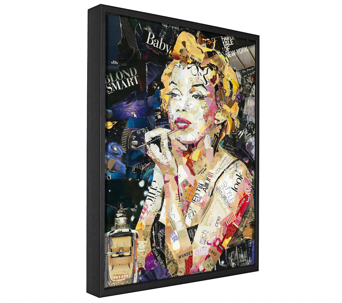 A picture of a Marilyn Monroe Mirror canvas framed print, sold by Wallart-Direct.co.uk