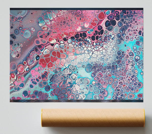 Pink And Blue Oil Splash