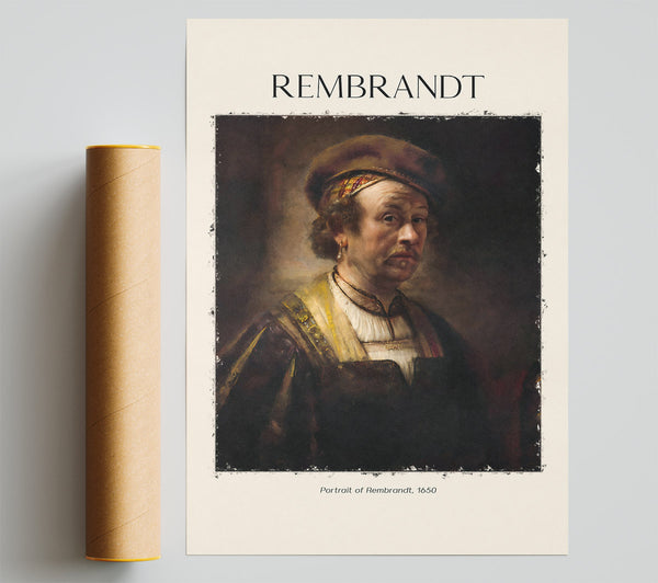 Portrait Of Rembrandt, 1650 By Rembrandt