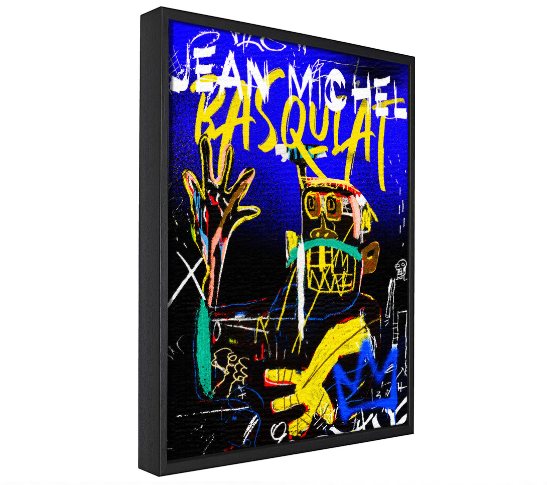 A picture of a Jean Michel Basquiat Monster framed canvas print sold by Wallart-Direct.co.uk