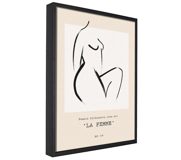 A picture of a La Femme framed canvas print sold by Wallart-Direct.co.uk