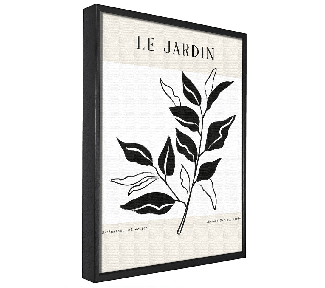 A picture of a Le Jardin Flowers framed canvas print sold by Wallart-Direct.co.uk