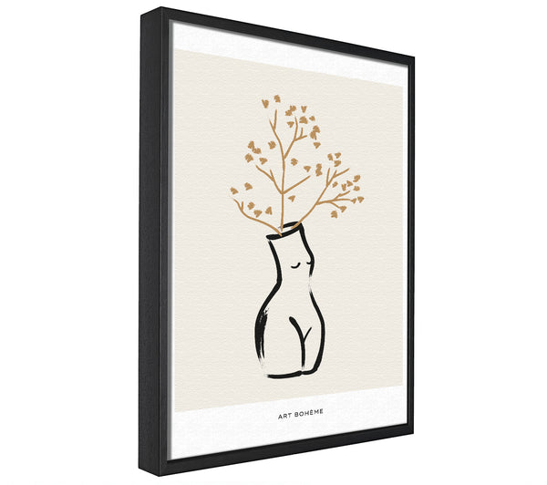 A picture of a Body Vase framed canvas print sold by Wallart-Direct.co.uk