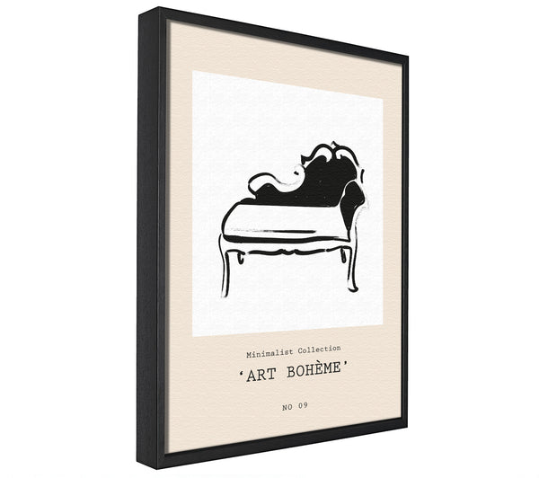 A picture of a French Seat framed canvas print sold by Wallart-Direct.co.uk