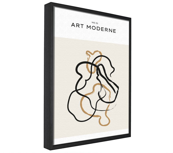 A picture of a Modern Art Mix framed canvas print sold by Wallart-Direct.co.uk