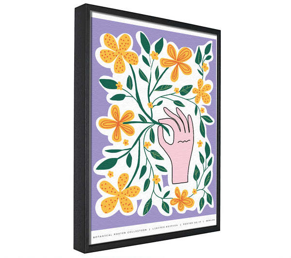 A picture of a Hand Picked Flowers framed canvas print sold by Wallart-Direct.co.uk