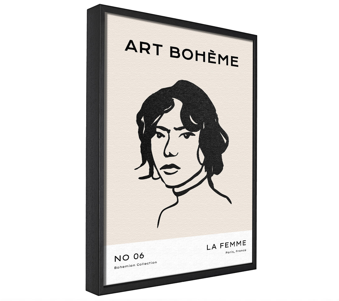 A picture of a La Boheme framed canvas print sold by Wallart-Direct.co.uk