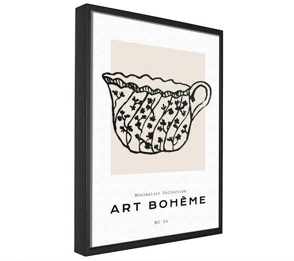 A picture of a Vintage Cup Of Tea framed canvas print sold by Wallart-Direct.co.uk