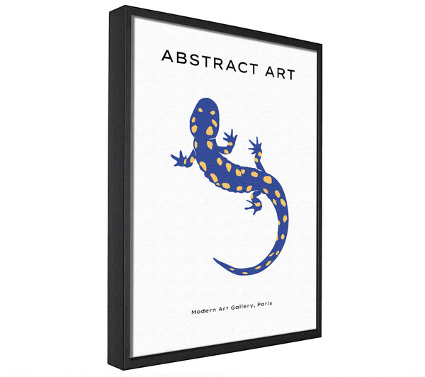 A picture of a The Blue Gecko framed canvas print sold by Wallart-Direct.co.uk