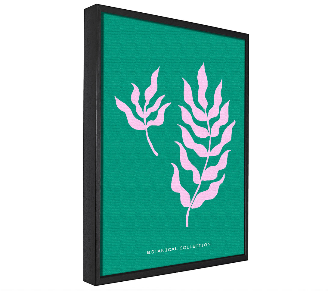 A picture of a Bohemian Leaves On Green framed canvas print sold by Wallart-Direct.co.uk