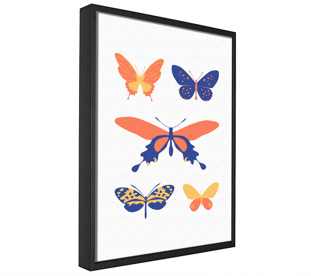 A picture of a Modern Butterfly framed canvas print sold by Wallart-Direct.co.uk