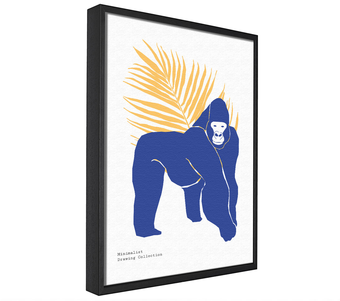 A picture of a Simple Gorilla framed canvas print sold by Wallart-Direct.co.uk