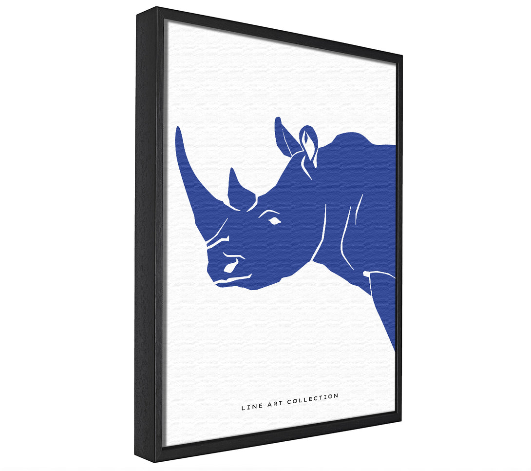 A picture of a Blue Rhino framed canvas print sold by Wallart-Direct.co.uk