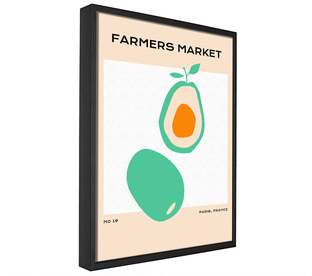 A picture of a Avocado At The Farmers Market framed canvas print sold by Wallart-Direct.co.uk