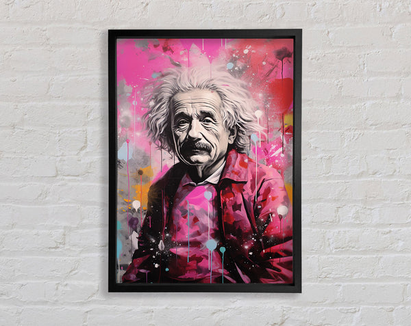 Albert Einstein Paint Splash