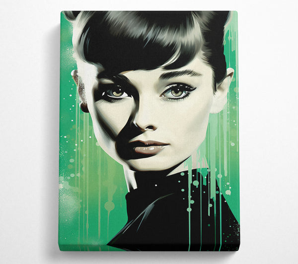 Audrey Hepburn Green Sparkle