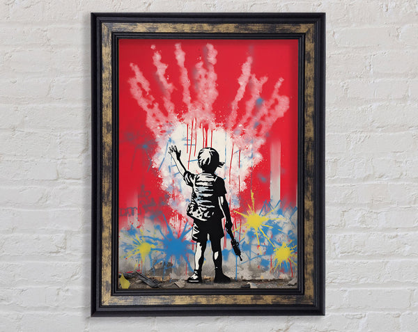 Banksy Raygun Boy