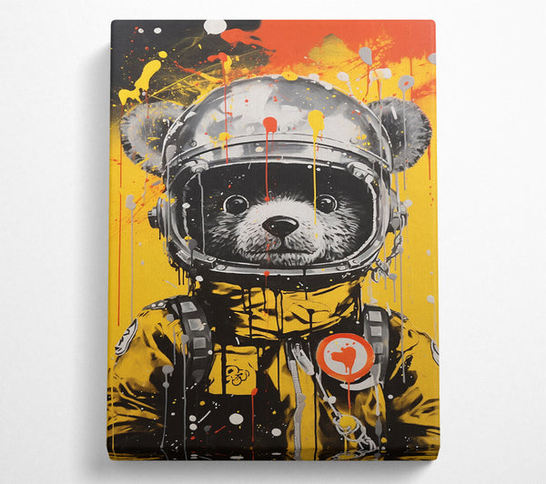 Bear Cub Astronaut Paint Splash