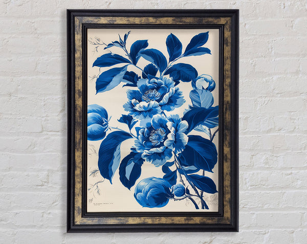 Blue Flowers Antique