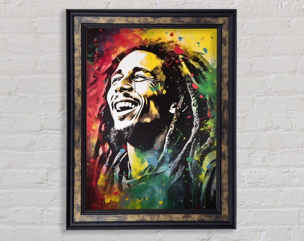 Bob Marley Watercolour Splash