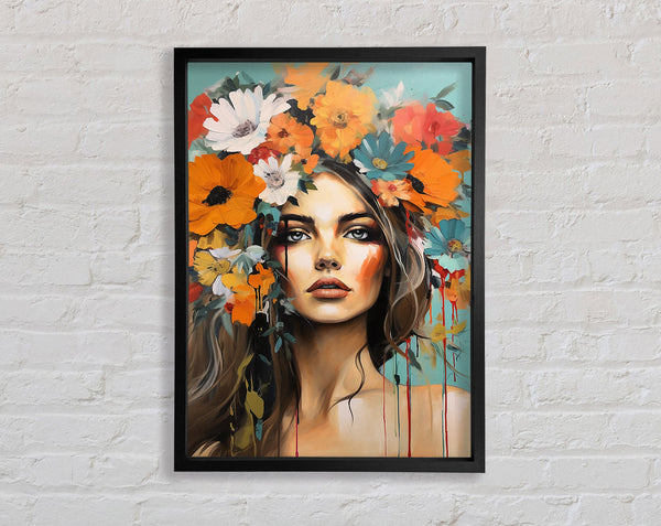 Boho Flower Girl Art