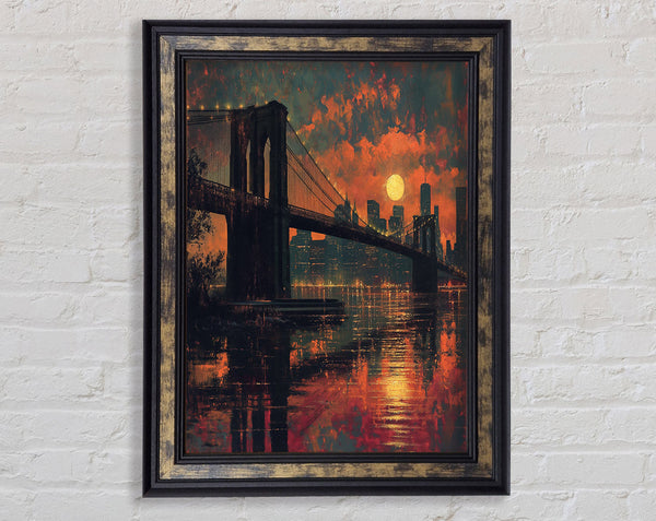 Brooklyn Bridge Firesky