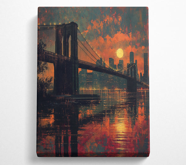 Brooklyn Bridge Firesky