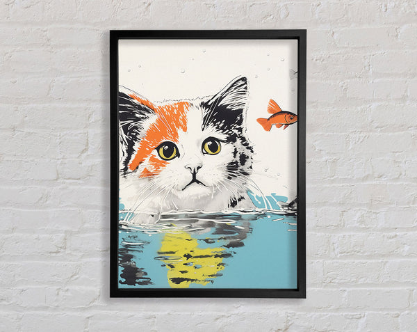 Cat And Gold Fish