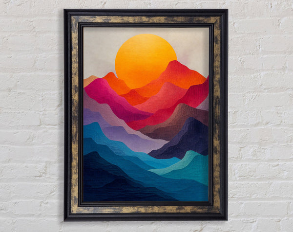 Colourful Mountain Sunset