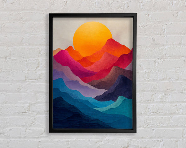 Colourful Mountain Sunset