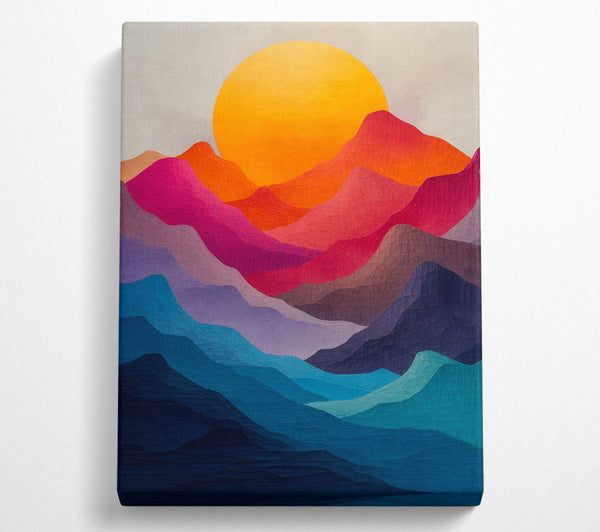 Colourful Mountain Sunset