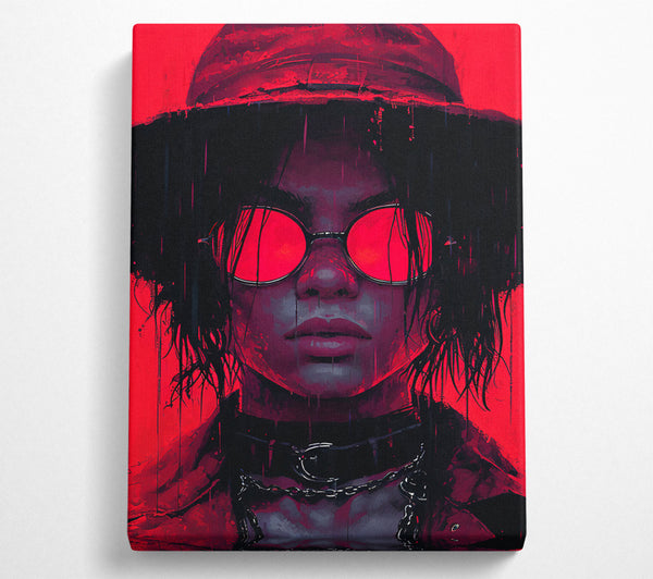 Cyberpunk Hat Sunglasses Girl Rebel