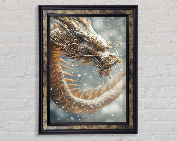 Dragon In The Snow Sky