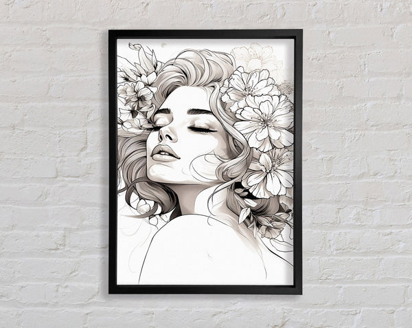 Flower Ink Woman