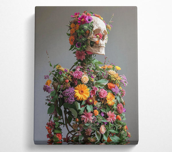 Flowers On A Skeleton