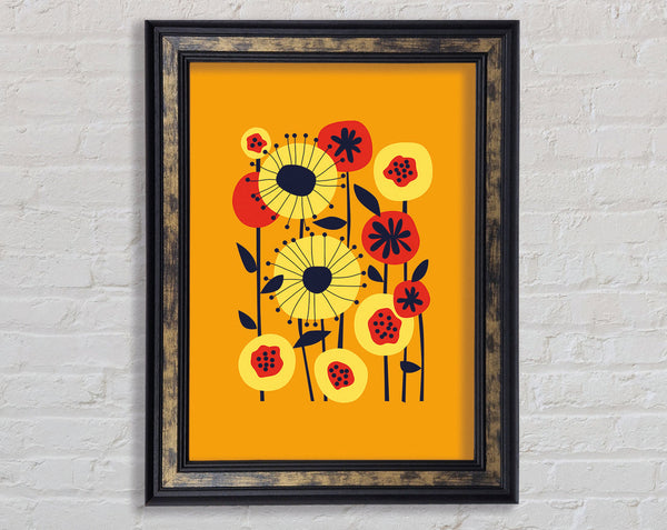 Flowers Yellow And Orange Boho