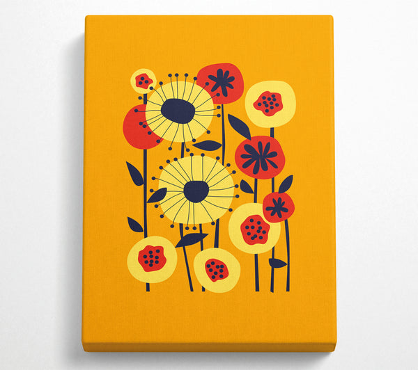 Flowers Yellow And Orange Boho