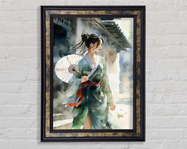 Geisha Girl Watercolour