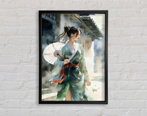 Geisha Girl Watercolour