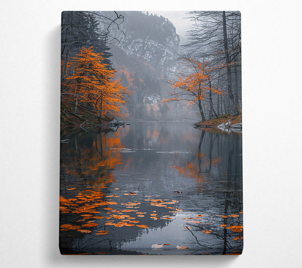 Orange Reflections On Water